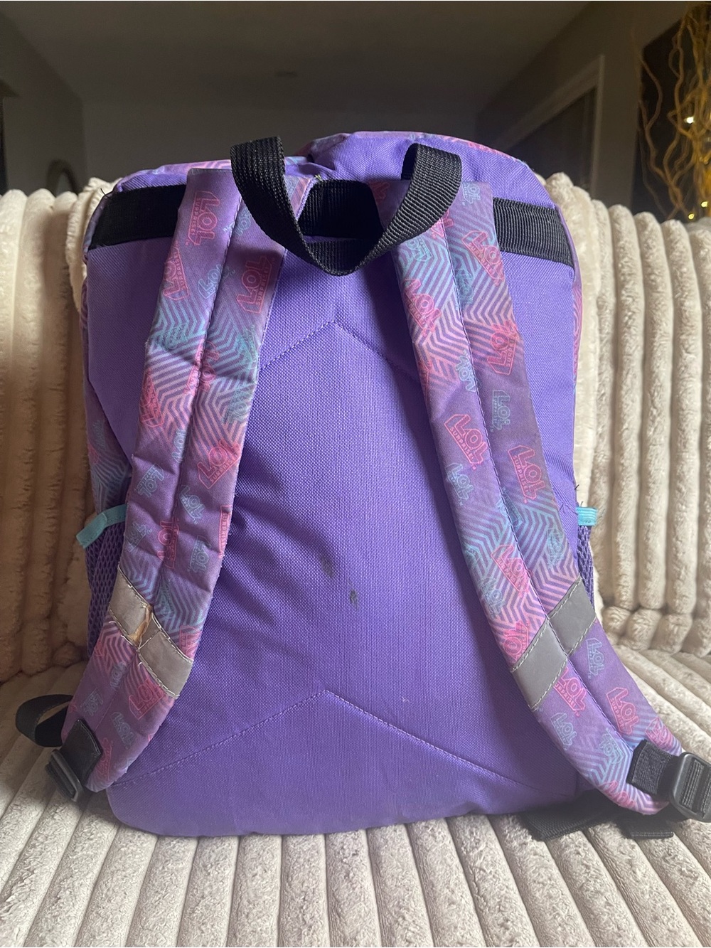 LOL Surprise Be Bold Girls 16 Inch School Backpack Purple Iridescent - Picture 4 of 7